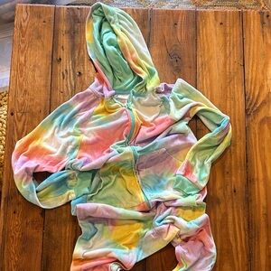 Girls large 10/12 Cat & Jack Colorful Tie-Dye onsie